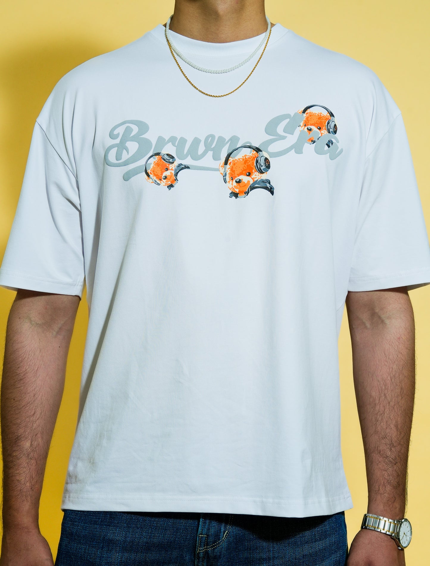 WHITE TEDDY T-SHIRT