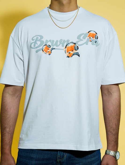 WHITE TEDDY T-SHIRT