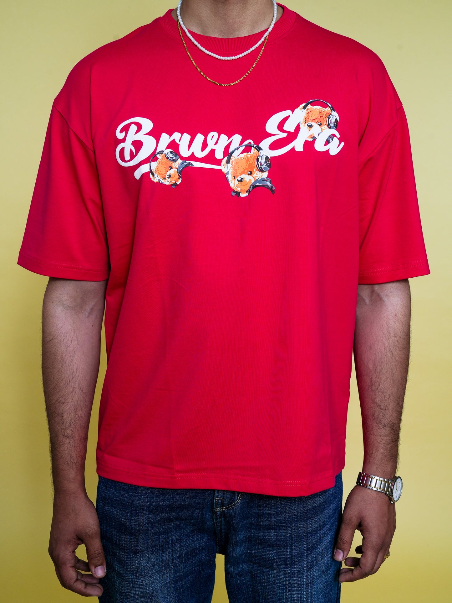 ROSE RED TEDDY T-SHIRT