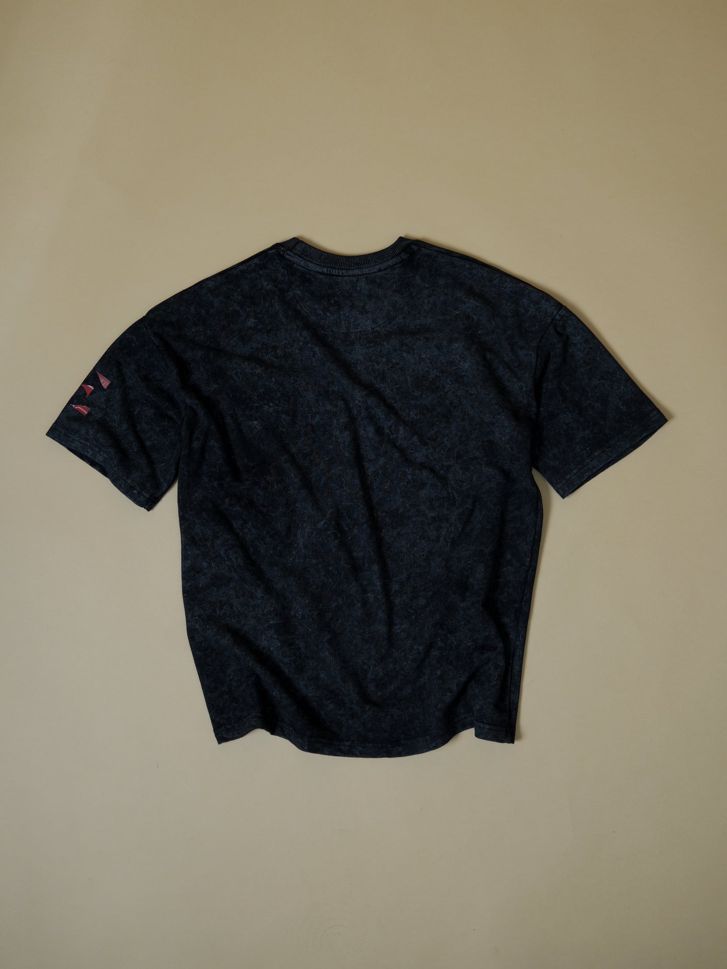 BLACK ACID WASH MIDNIGHT RIDER T-SHIRT
