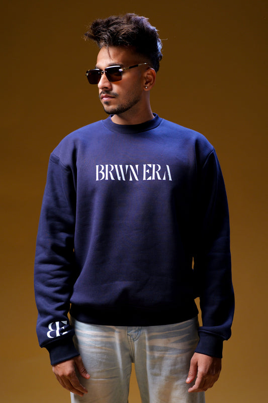 BLUE BACK SCRIPT CLASSIC SWEATSHIRT